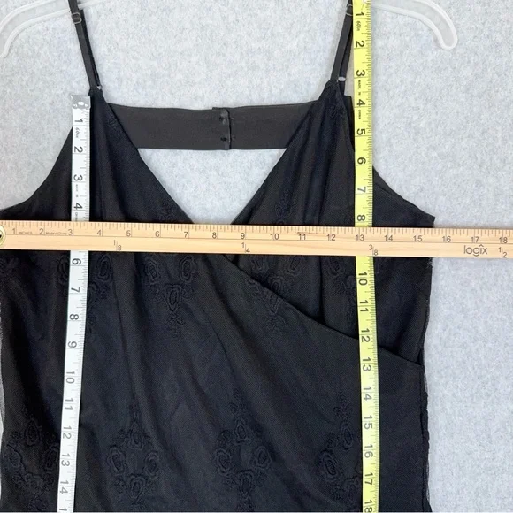 Chaser Romper Black Lace Size Small Spaghetti Straps Adjustable Cinch Waist NWT - Picture 15 of 16
